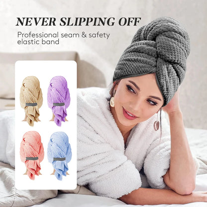 Microfiber Hair Towel Wrap