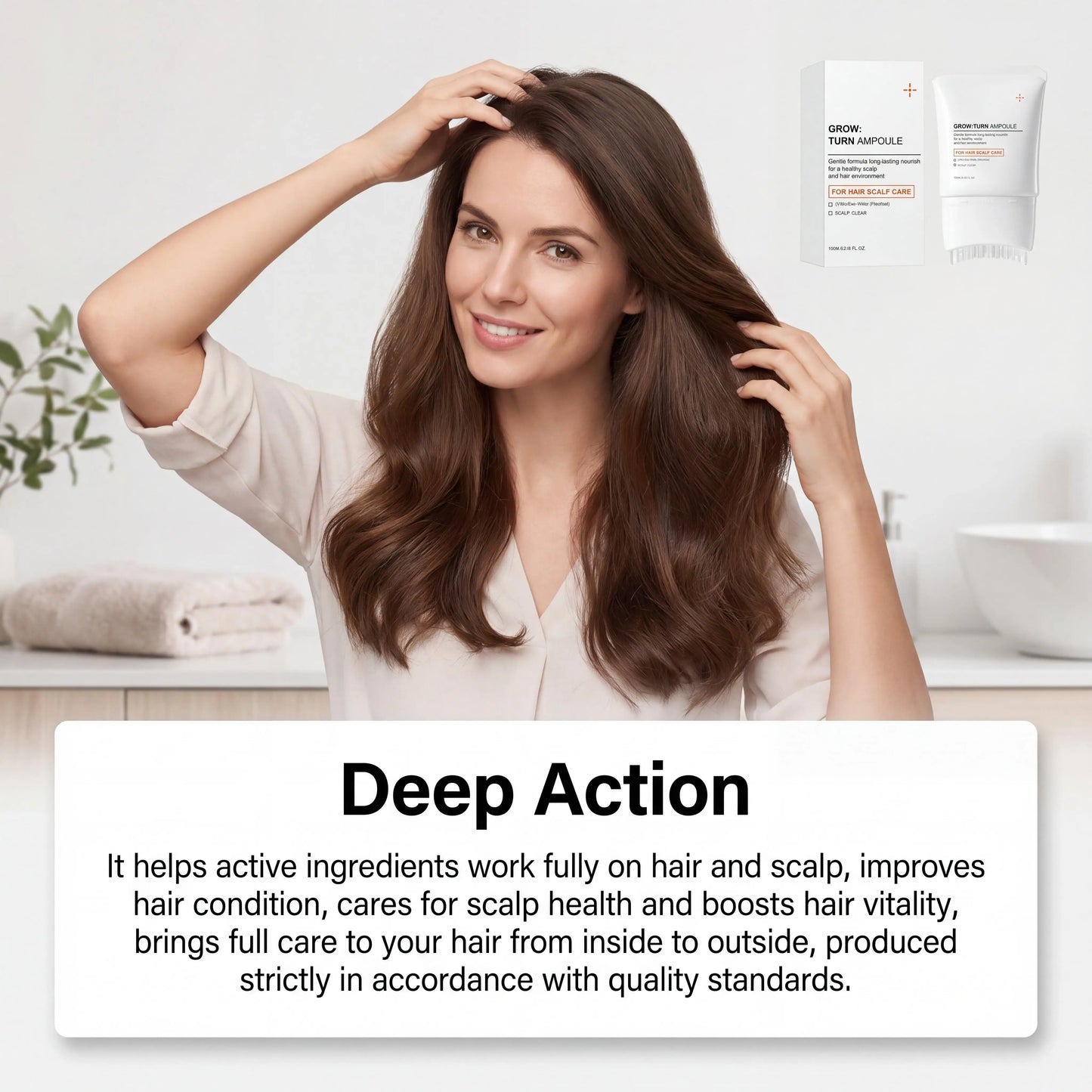 Volumizing Hair Serum with Scalp Brush