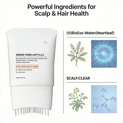 Korean Hair Serum with Scalp Brush