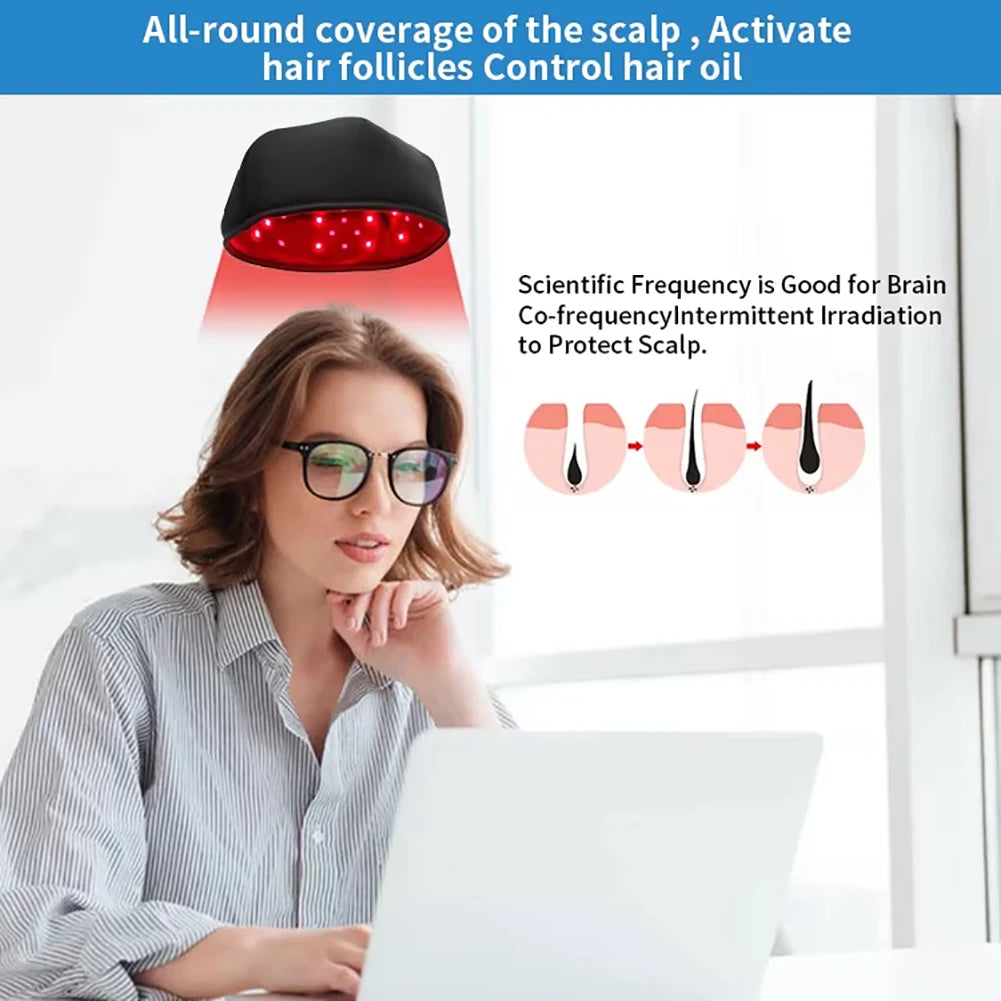 120-LED Red & Infrared Light Helmet