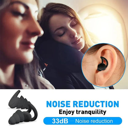 Reusable 3-Layer Silicone Ear Plugs