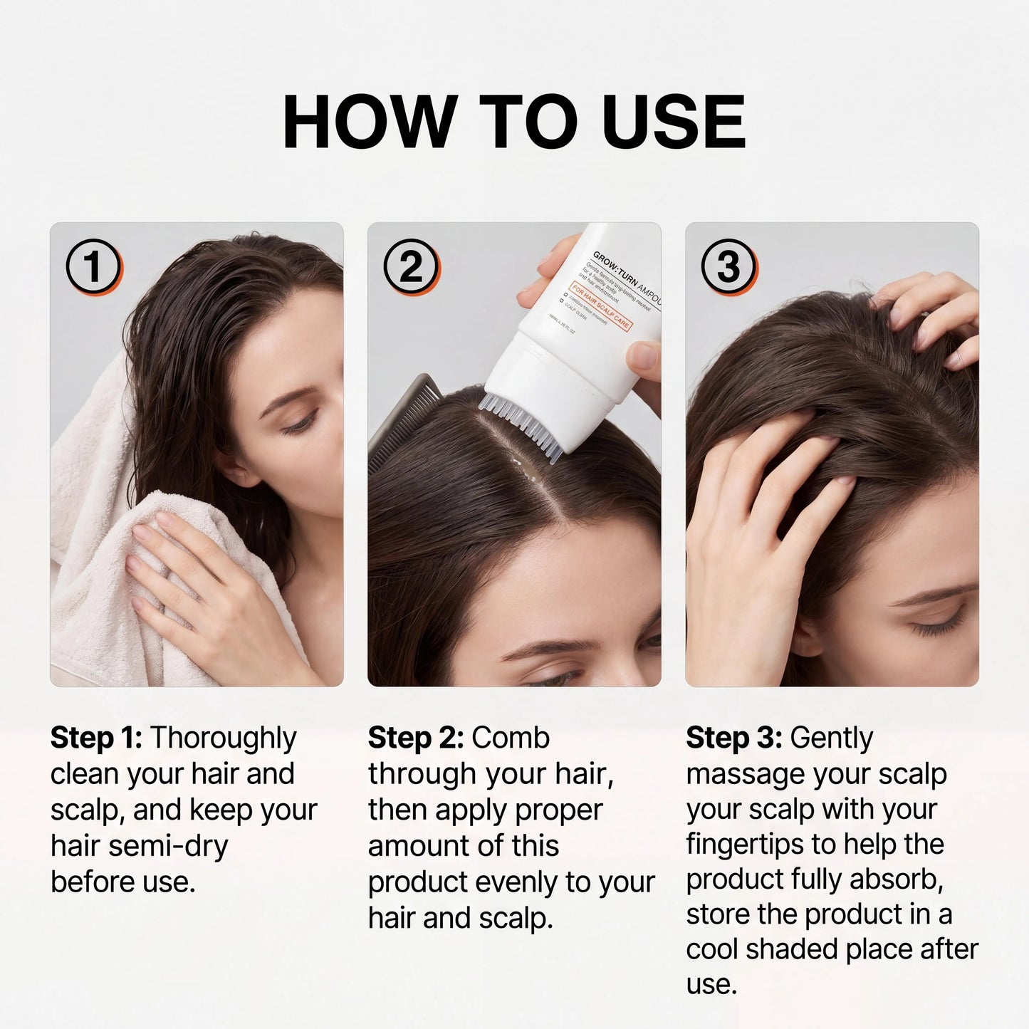 Volumizing Hair Serum with Scalp Brush