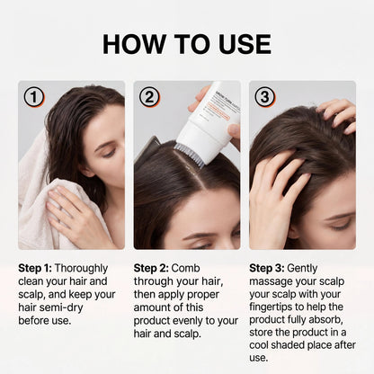 Volumizing Hair Serum with Scalp Brush