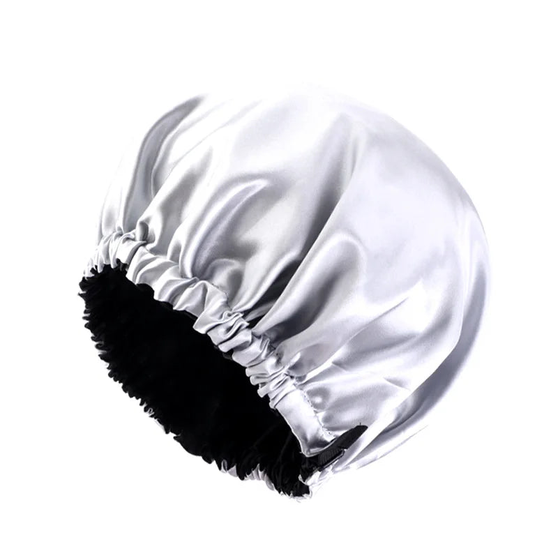 Double-Layer Satin Sleep Bonnet