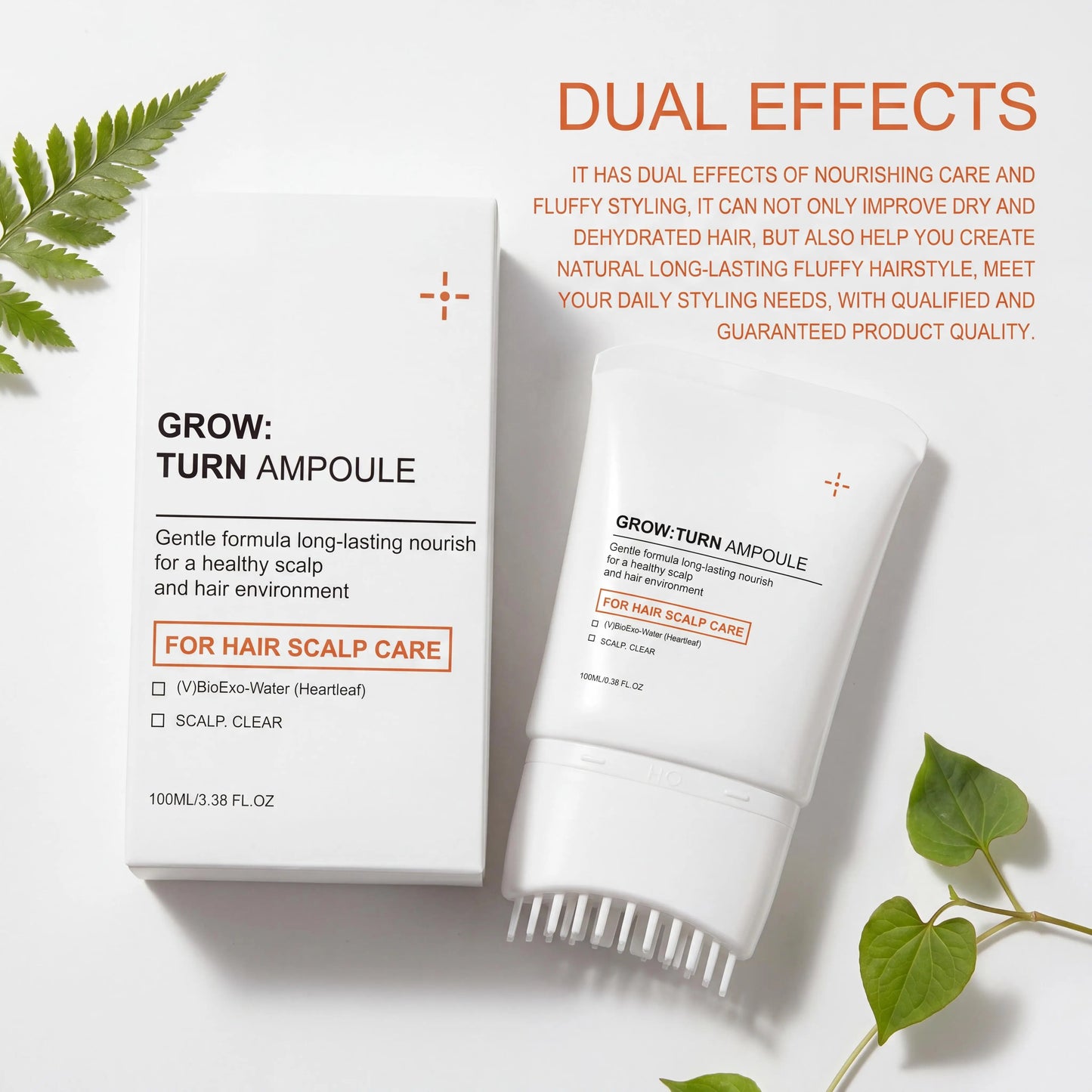 Volumizing Hair Serum with Scalp Brush