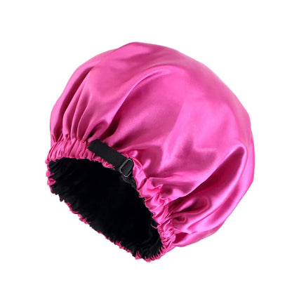 Double-Layer Satin Sleep Bonnet