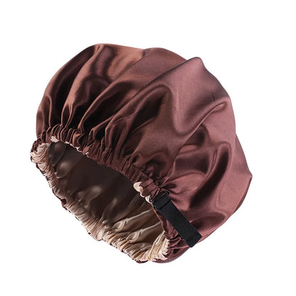 Double-Layer Satin Sleep Bonnet