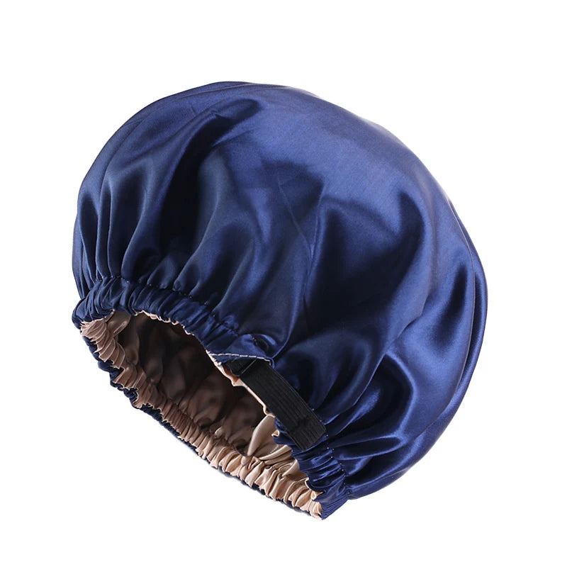 Double-Layer Satin Sleep Bonnet