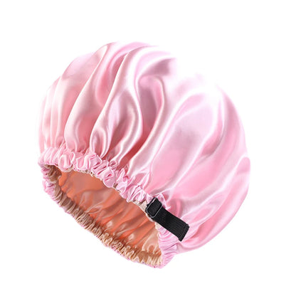 Double-Layer Satin Sleep Bonnet