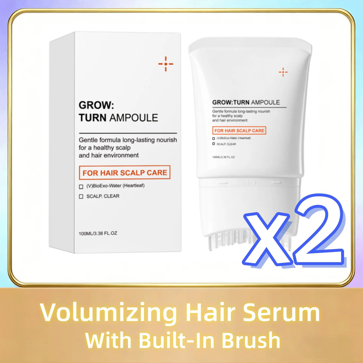 Volumizing Hair Serum with Scalp Brush