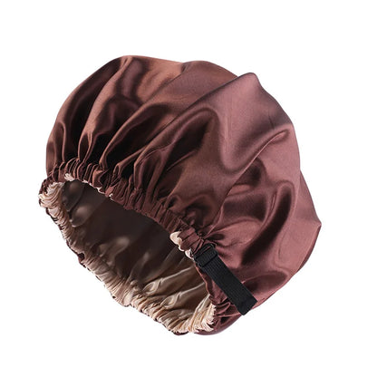 Double-Layer Satin Sleep Bonnet