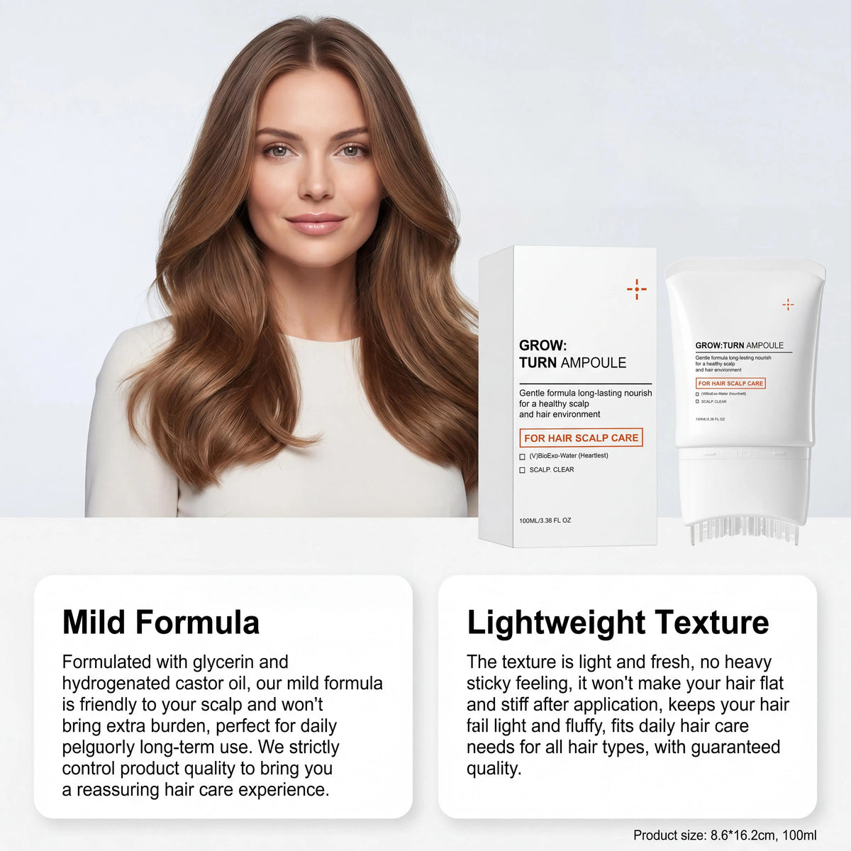 Volumizing Hair Serum with Scalp Brush