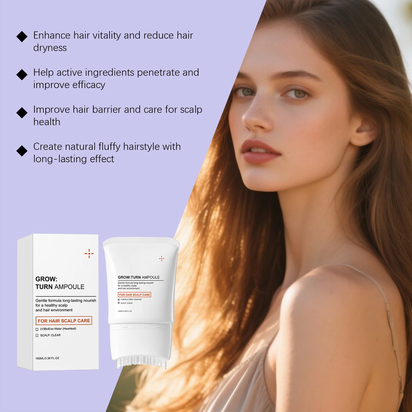 Volumizing Hair Serum with Scalp Brush