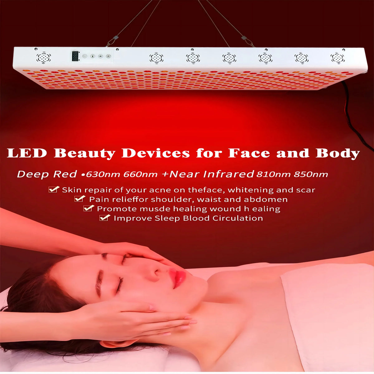 Dual-Chip Red & Near-Infrared LED Therapy Panel