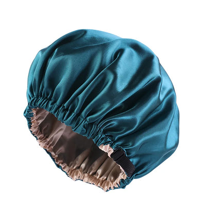 Double-Layer Satin Sleep Bonnet