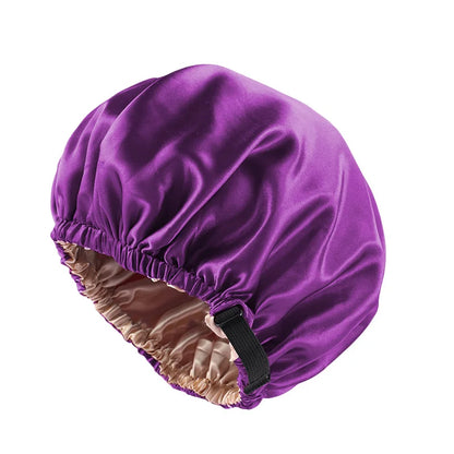 Double-Layer Satin Sleep Bonnet